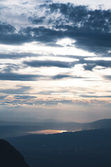 Fototapeta premium 八ヶ岳 赤岳頂上山荘からの夕焼け空