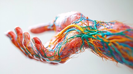  Realistic Illustration of Human Brachiocephalic Veins