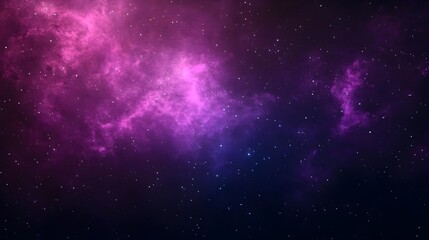 Fototapeta premium Purple Nebula with Stars