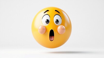 Surprised Emoji with Open Mouth and Wide Eyes
