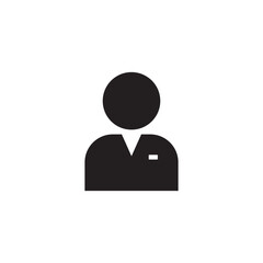profile icon user people outline person vector symbol 