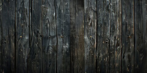 Naklejka premium Dark Weathered Wooden Fence Background Texture.
