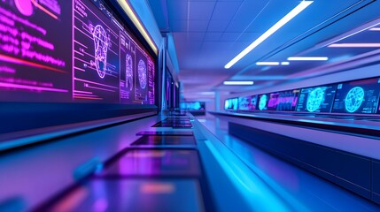 Futuristic Control Room Interior