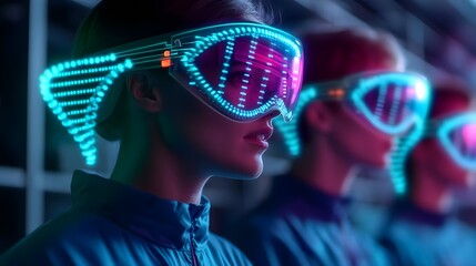 Futuristic Neon Goggles