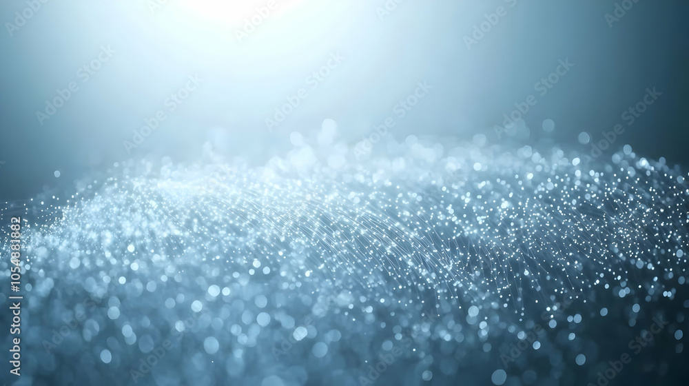 Poster 3d macro shot fiber optic cables data transfer light beams high speed cloud computing technology eff