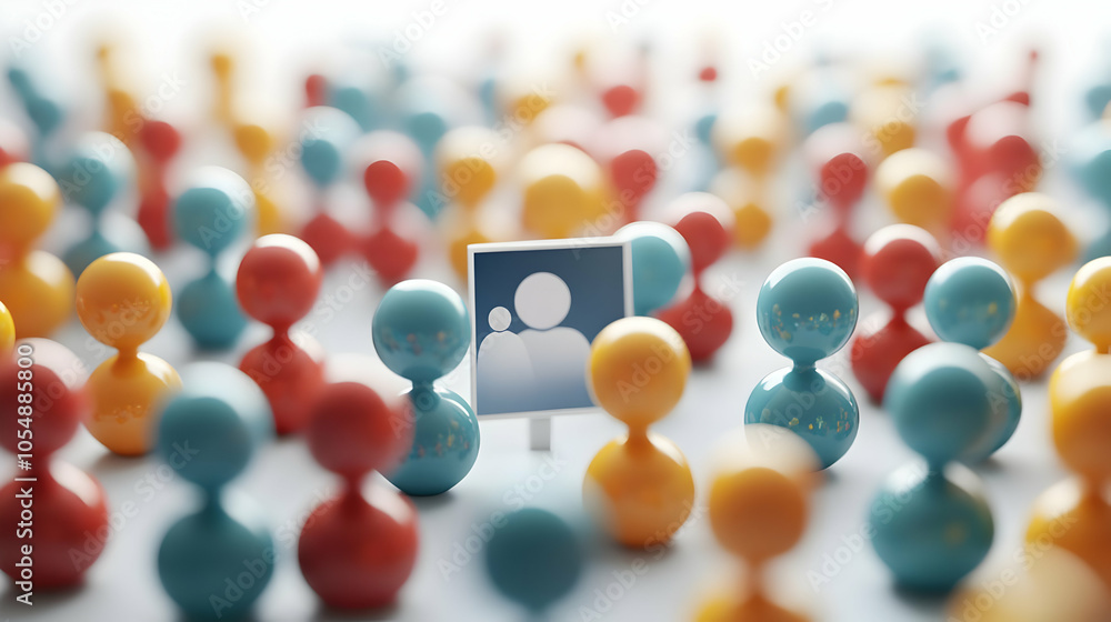 Poster 3d virtual meeting cloud integration concept zoom screen share workflows abstract bokeh accents 3d i