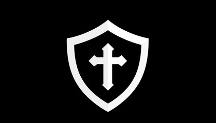 Obraz premium Protection strategies depicted in a modern glyph icon, designed for safeguarding.