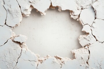 Fototapeta premium Artistic Cracking Wall Revealing Underlying Surface