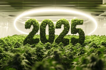 Grass of 2025. Happy New Year 2025