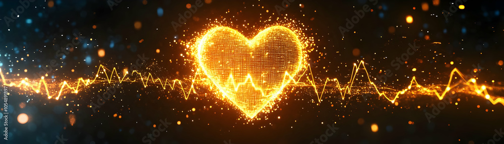 Poster close up heartbeat waveform smart fabric macro image wearable tech exercise australia dynamic displa