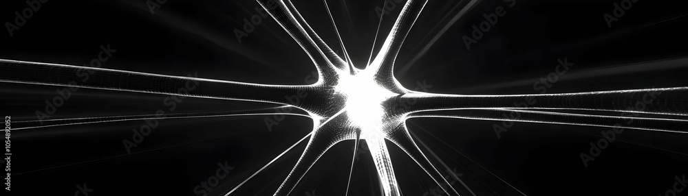 Poster close up neuron firing fitness data concept macro image neural connection mind body tech achieving e