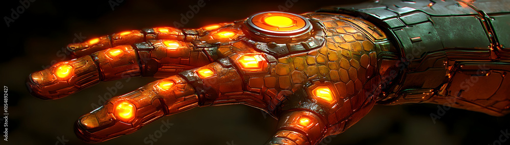 Poster close up virtual reality glove sensors macro image intricate tech details immersive exercise milesto