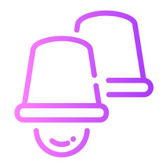 cup Line Gradient Icon