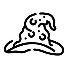 witch hat Line Gradient Icon