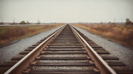 Fototapeta premium Railroad Tracks Perspective