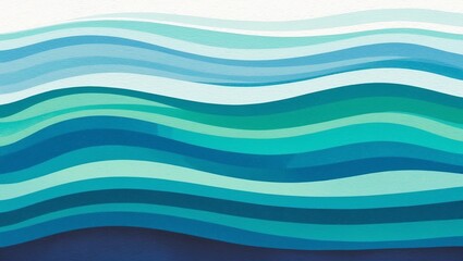 Obraz premium Ocean-inspired watercolor gradient with a range of blue and teal tones blending seamlessly. Created with generative AI technology