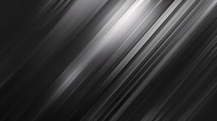 Abstract black and silver background with light gray gradient, featuring a metal texture and sleek, modern design.