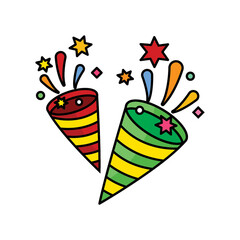 Christmas Party Poppers Icon