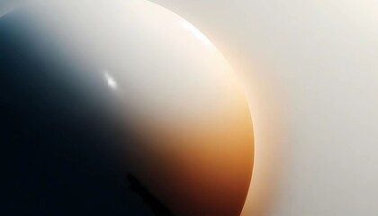 A close-up of a smooth, white and dark gold gradient background with grainy texture,  created with A.i generative.