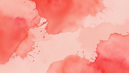 Warm coral and peach watercolor wash with soft gradient and gentle splashes for a summery vibe. Created with generative AI technology