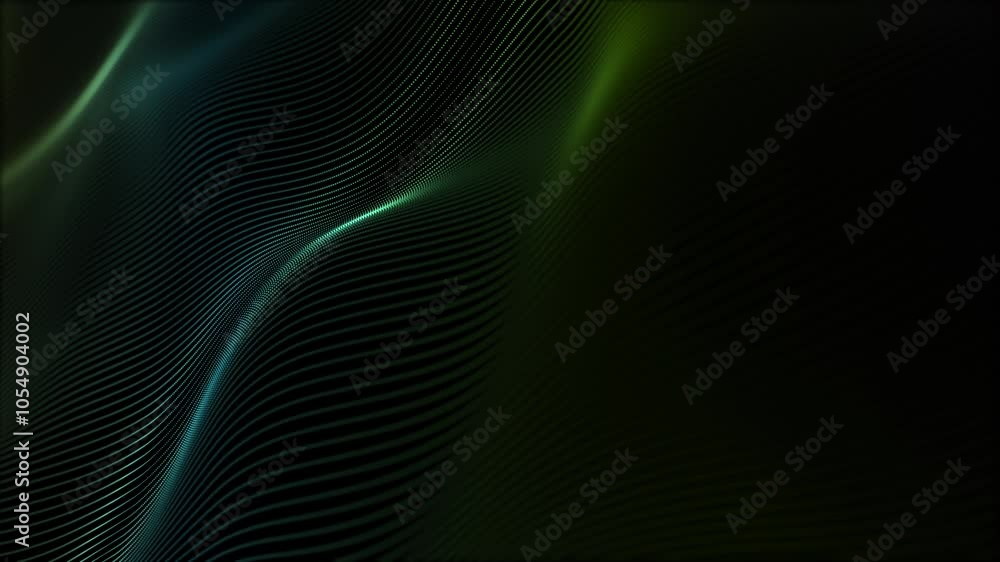 Poster a stunning and vibrant abstract background seamless loop featuring graceful flowing light patterns