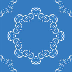 Modern Damask Patterns Geometric Tribal Philippine Ethnic Patternfolk Embroidery, Aztec Ornament Print. Design for Carpet, Wallpaper, Clothing, Wrapping, Fabric