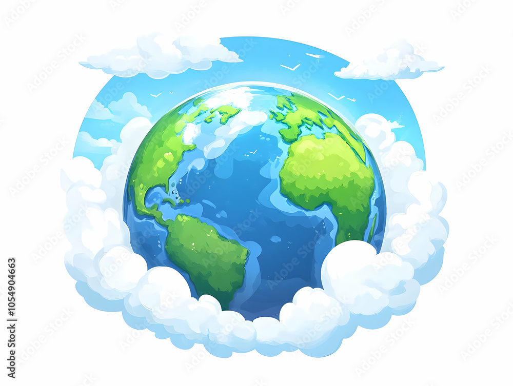Poster flat globe floating connection lines global mastery innovation communication trends isolated white b