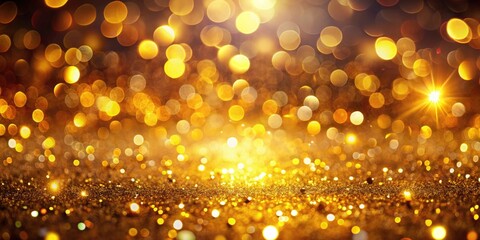 Golden Texture Abstract Background with Bokeh Effect - Glowing Warm Tones, Elegant Design, Perfect for Luxury Themes, Digital Art, Wallpapers, and Creative Projects