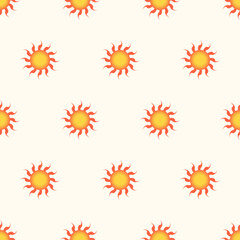 pattern with sun abstract seamless background graphic design print vector illustration
