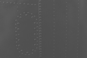 A fragment of an old airplane fuselage.