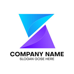 Modern letter z logo design