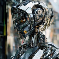 Fototapeta premium Highly Intelligent Modular Self Reconfiguring Mechanical Entities Adapting in Real Time