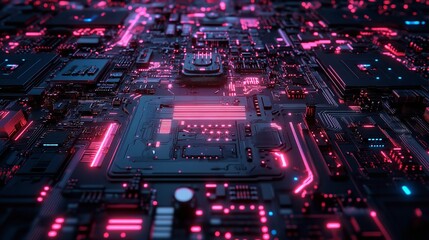 Obraz premium modern internet data network futuristic technology background digital tech wallpaper