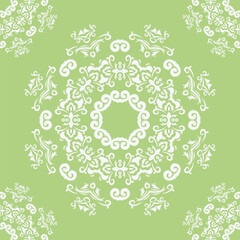 Damask Styles Geometry Abstract Geometric Pattern Wallpaperfolk Embroidery, Aztec Ornament Print. Design for Carpet, Wallpaper, Clothing, Wrapping, Fabric