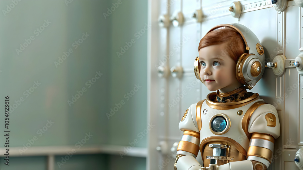 Poster plain dark metallic background with futuristic textures and copy space, ideal for science fiction da