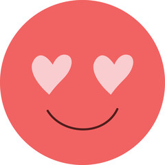 emoji smile with love eye