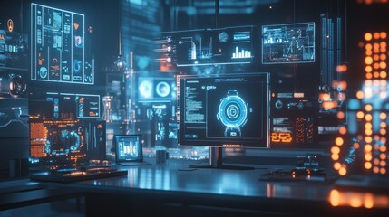 Communication between smart devices, visualizing real-time data exchange in an IoT system.
