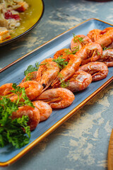 Fresh and tasty seafood served