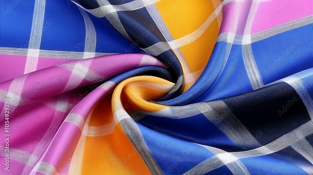 Aufkleber vibrant textile patterns exploring the colorful world of checked fabric designs and their applicatio