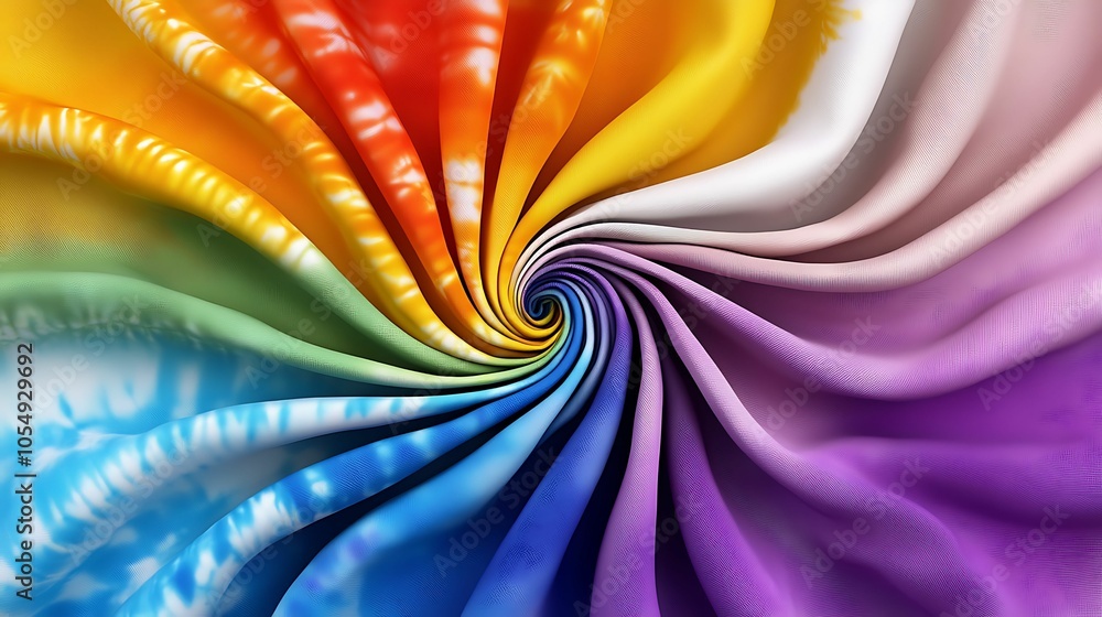 Aufkleber vibrant swirl of colors a dynamic display of textile patterns and textures to inspire creativity and