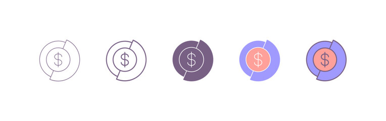dollar coin icon