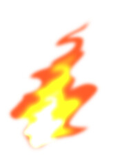 赤い火の玉の挿絵イラスト