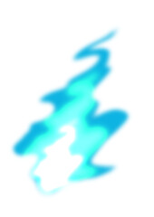 青白い火の玉の挿絵イラスト