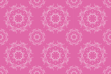 Damask Colour Indonesia Traditional Kimono Sewing Pattern Folk Embroidery, Aztec Ornament Print. Design for Carpet, Wallpaper, Clothing, Wrapping, Fabric