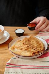 Fresh and delicious overnight pancakes