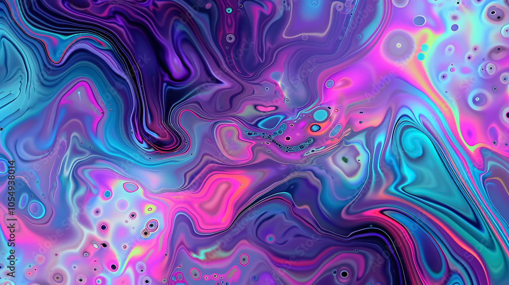 Poster abstract liquid background with digital art patterns.
