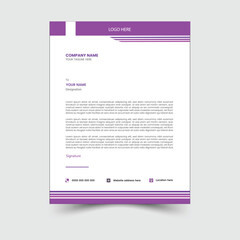 Obraz premium professional and unique letterhead design