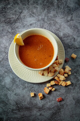 Delicious, hot and fresh soups