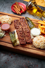 Fresh and tasty kebabs for a group