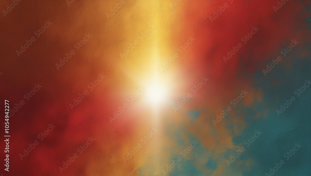Poster abstract light with red and blue gradient background